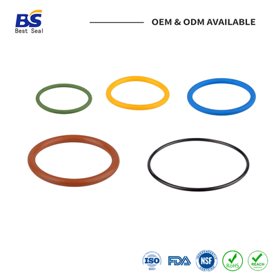 Anillos tóricos de goma de colores